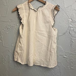 Banana Republic Factory Ruffle cotton blouse